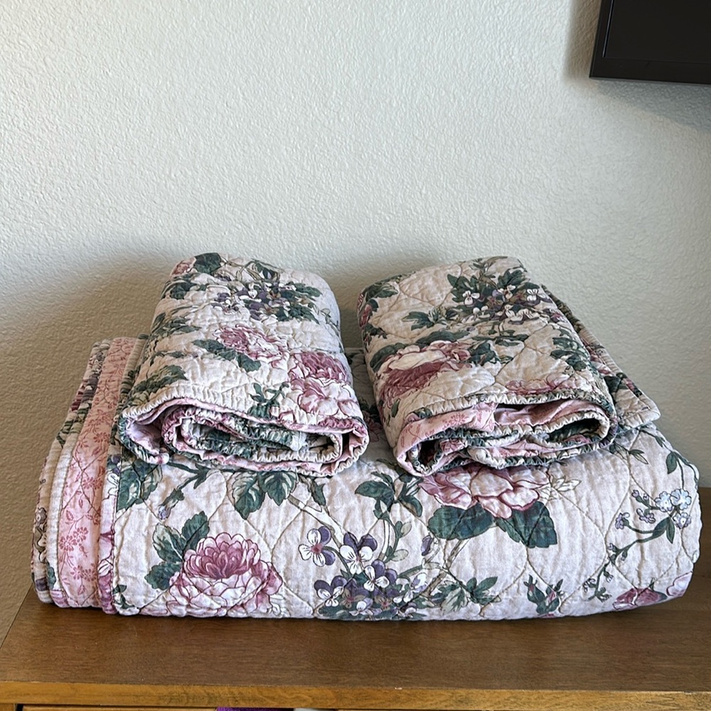 Pottery Barn Quilt w/ 2 Euro Shams!